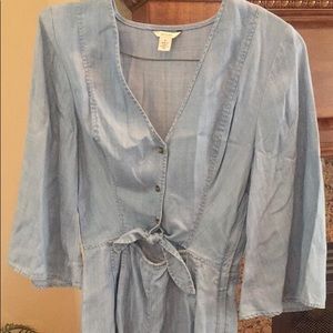 Guess denim shorts romper